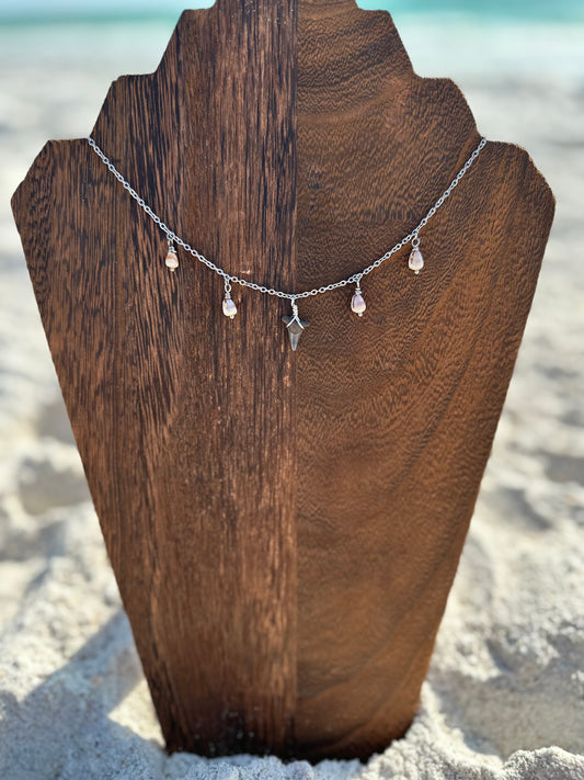 Shark Tooth and Hawaiian Cone Shell Multi Necklace