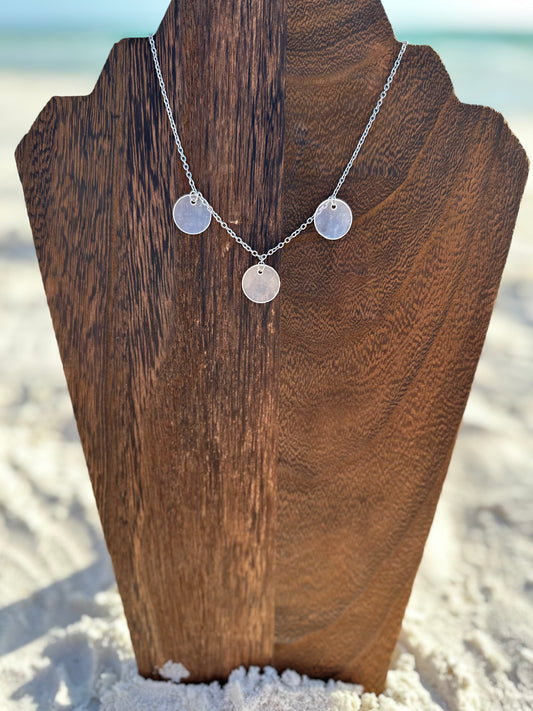 Multi Capiz Coin Shell Necklace