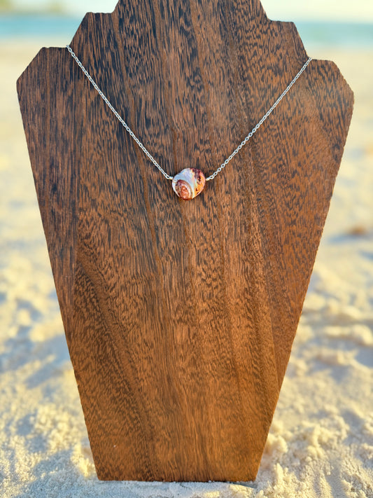 Brown Shell Bar Necklace