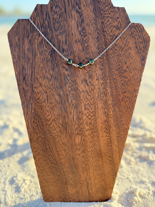 Olive Green Freshwater Pearl Necklace