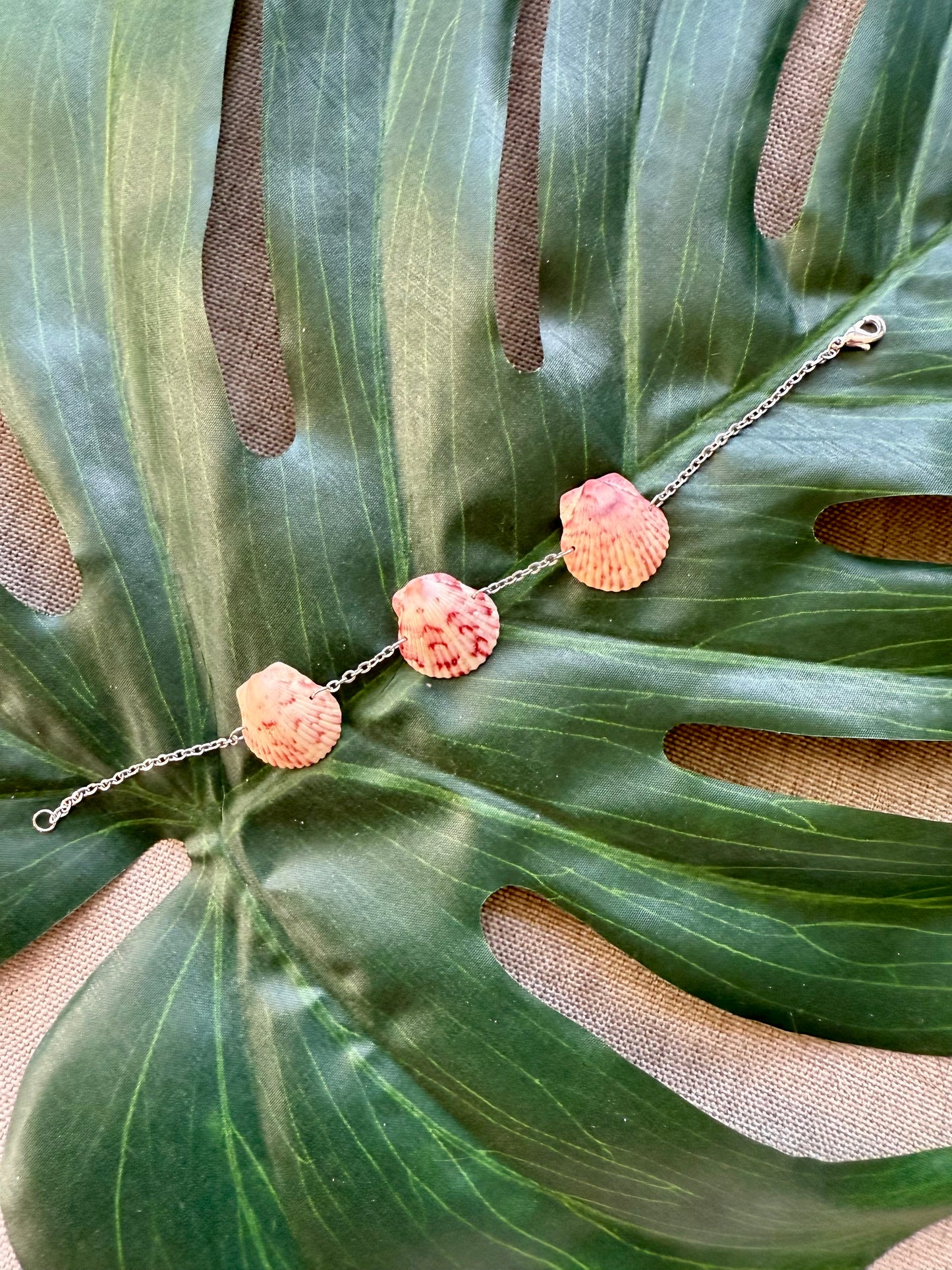 Triple Scallop Shell Bracelet