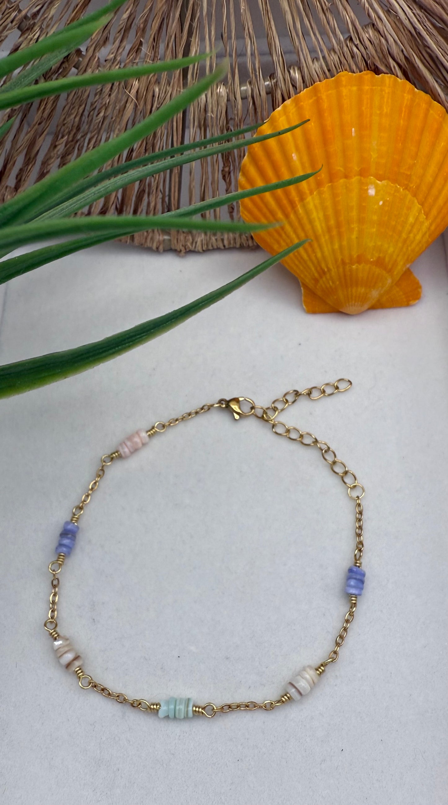 Pastel Mermaid Anklet