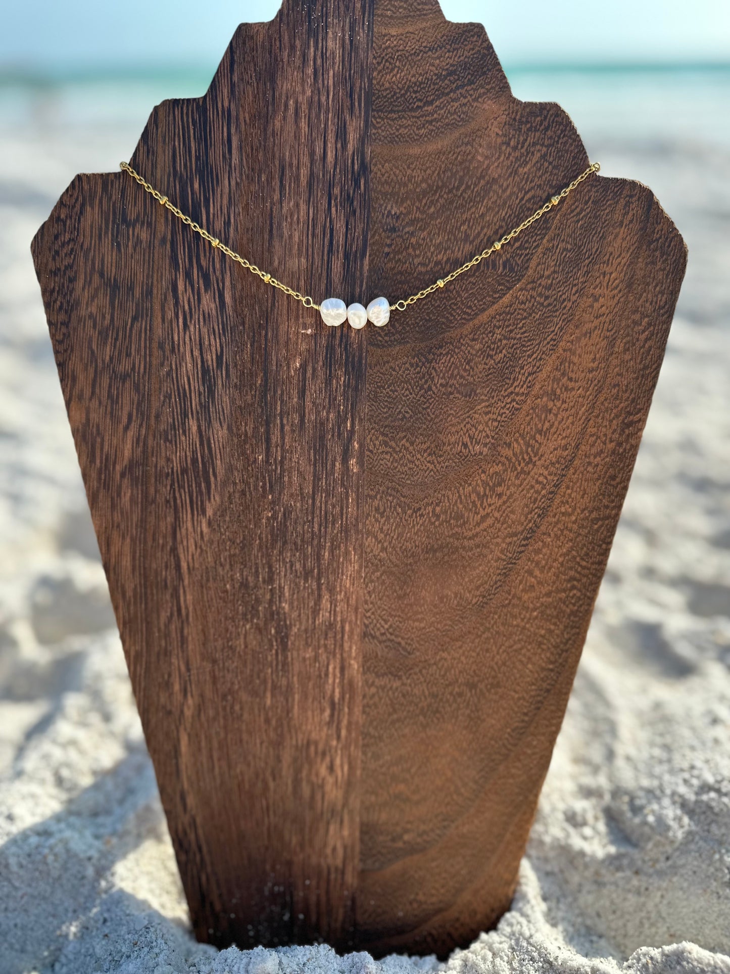 Freshwater Pearl Bar Necklace